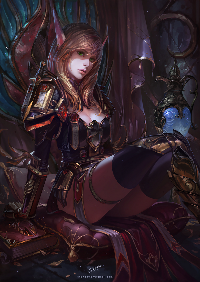 Blood Elf Warrior by Chenbo