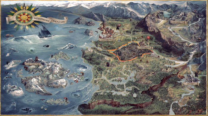 The Witcher 3: Wild Hunt Northern Realms Map