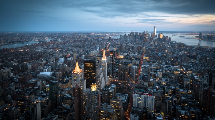 New York City Skyline at Dusk