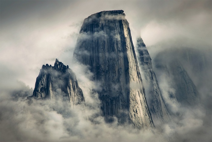 Misty Mountains Landscape by Max Rive
