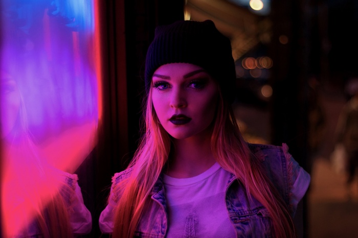 Hallea Jones and Rebeka Anne in Neon Lights