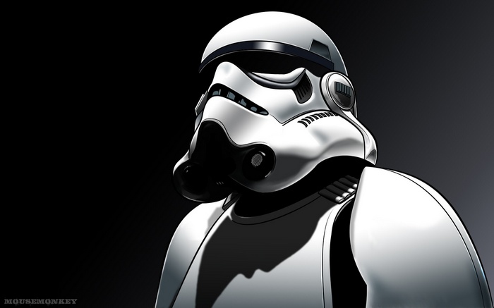 Star Wars Stormtrooper Helmet Close-up