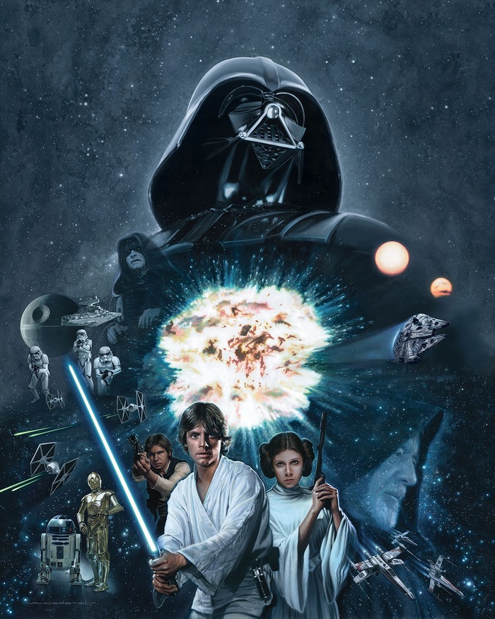 Star Wars: Darth Vader, Luke Skywalker, and Princess Leia