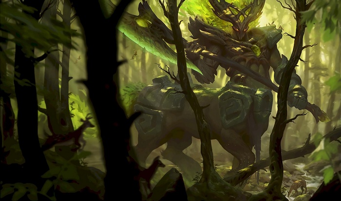 Hecarim the Shadow of War in a Forest