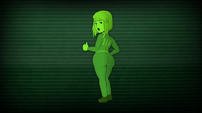 Vault 111 Girl Giving Thumbs Up