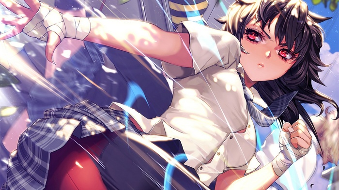 Furyou Michi ~Gang Road~ Anime Girl Fighting Pose
