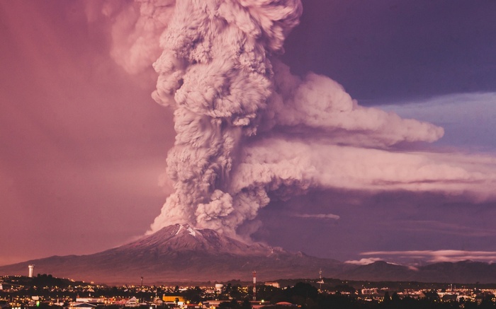 photography, nature, colorful, volcanic eruption, volcano