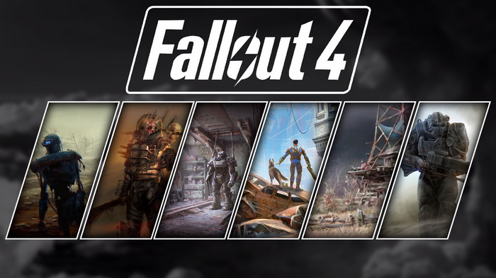Fallout 4 collage of game art