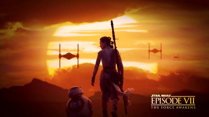 Star Wars Episode VII The Force Awakens Rey and BB-8