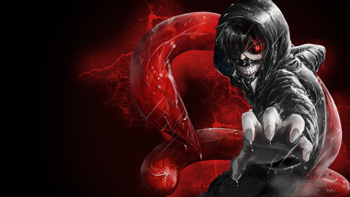 Kaneki Ken from Tokyo Ghoul with Kagune