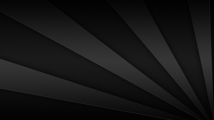 Abstract black stripes radiating from a corner