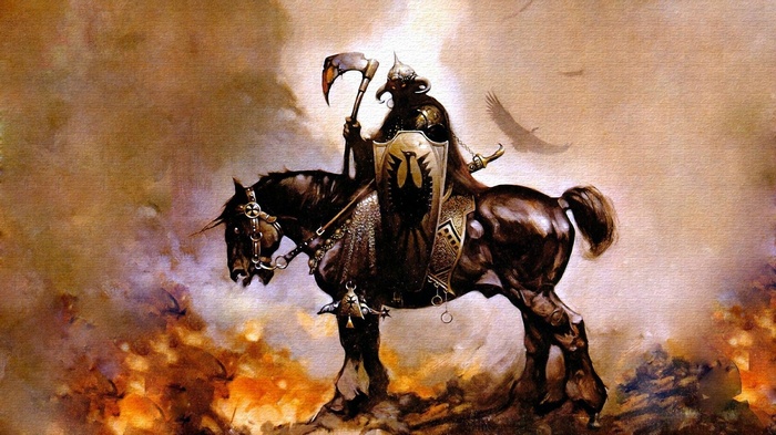 Frank Frazetta's Death Dealer on Horseback