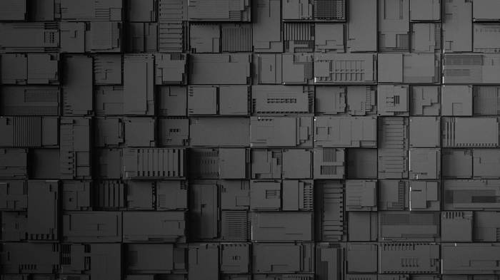 Abstract dark geometric pattern with intricate details