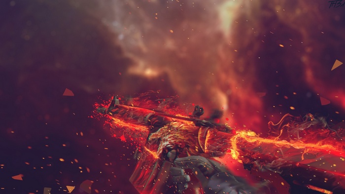 Counter-Strike: Global Offensive fiery weapon