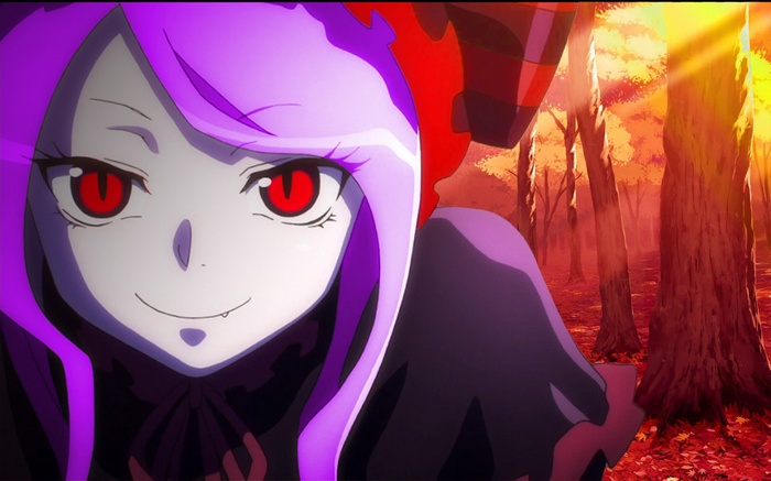 Shalltear Bloodfallen in a forest