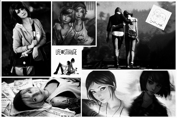 Life Is Strange: Max Caulfield and Chloe Price Collage