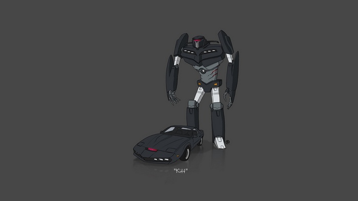Pontiac, Transformers, car, minimalism, Knight Rider, K.I.T.T.