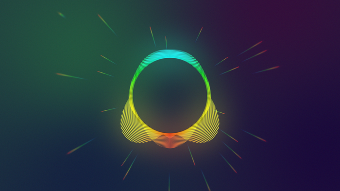 Abstract colorful music spectrum equalizer