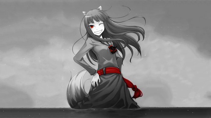 Holo from Spice and Wolf with red accents