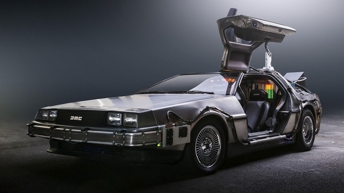 DeLorean time machine from Back to the Future