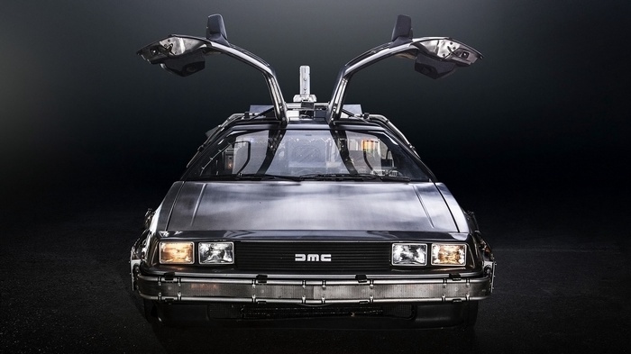 DeLorean time machine from Back to the Future