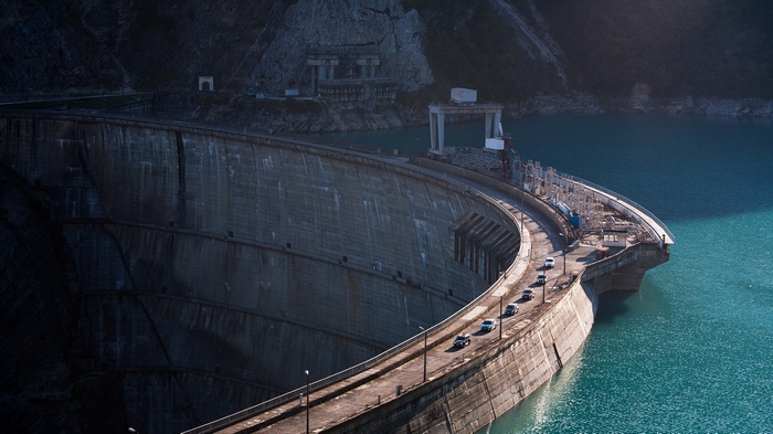 Inguri Dam in Svaneti, Georgia