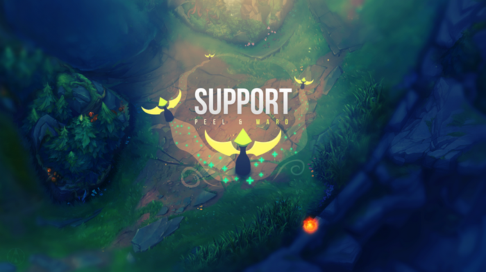 League of Legends Support Peel & Ward Art