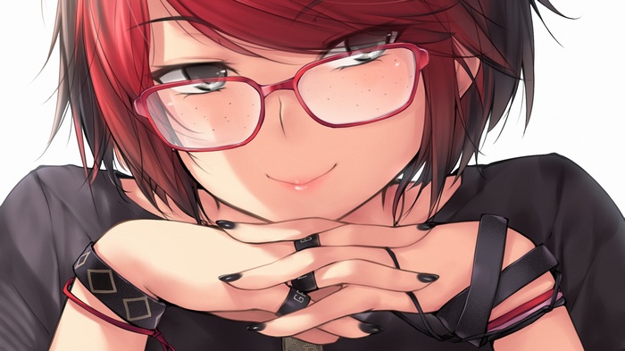 glasses, kopianget, redhead