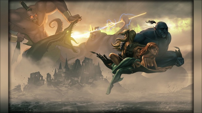 Mythological Battle with Gods and Monsters