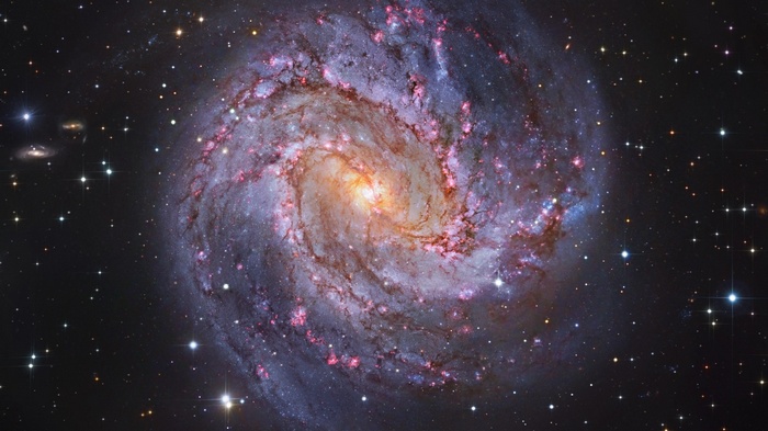 Messier 83 spiral galaxy in space