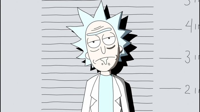 Rick Sanchez Mugshot from Rick and Morty