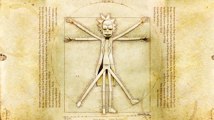 Rick Sanchez Vitruvian Man Rick and Morty
