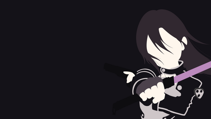 Kirigaya Kazuto with a purple sword