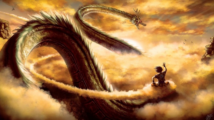 Dragon Ball, Shen, Dragon Ball Super, fantasy art, Dragon Ball Z, Son Goku, artwork, dragon