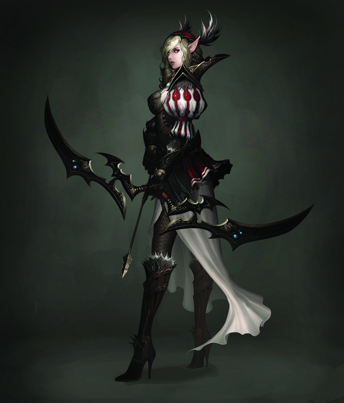 Elf Archer with Ornate Bow
