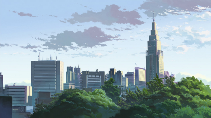 The Garden of Words cityscape