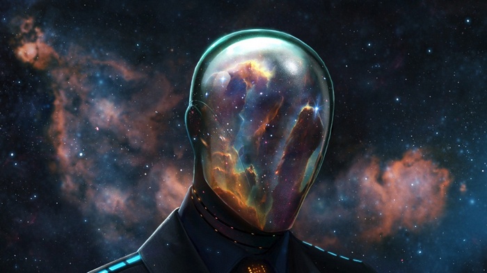 space, Daft Punk, science fiction, artwork, fantasy art, Dan Luvisi, Linux