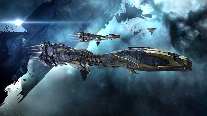 EVE Online Stabber Cruisers in Space