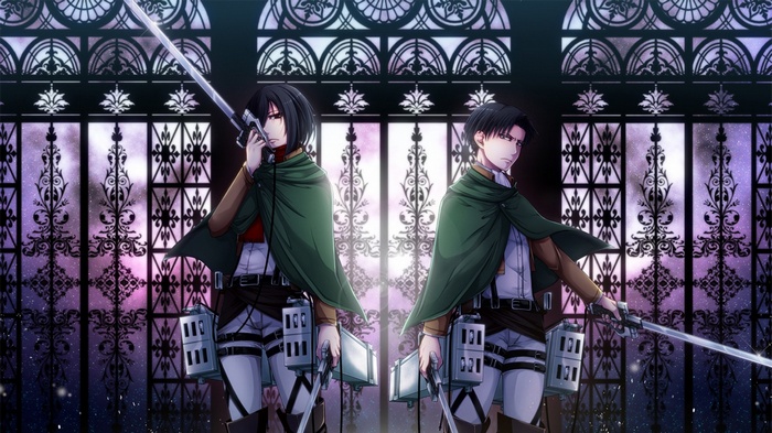 Levi Ackerman, Shingeki no Kyojin, anime, Mikasa Ackerman