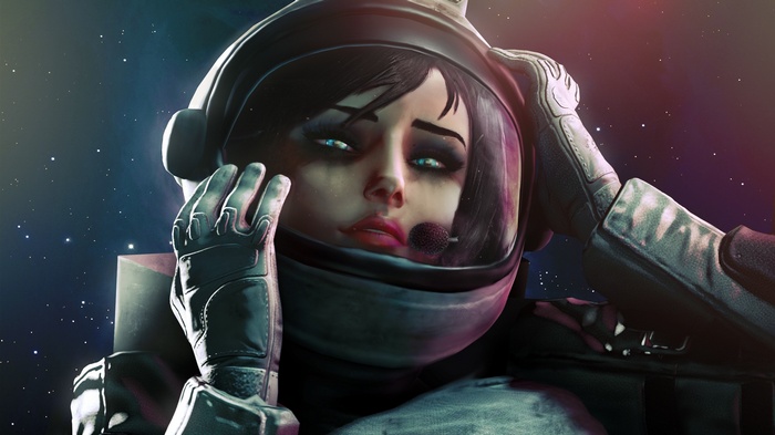 Elizabeth from BioShock Infinite as an astronaut