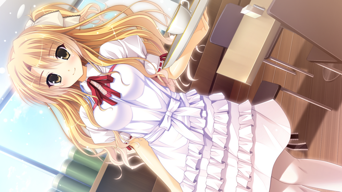Kurusugawa Alice in a white dress from Ecchi de Hentai! Yakimochi Ojou-sama!!