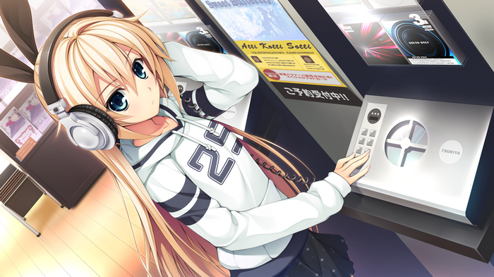 Kurashiki Azusa from Pretty x Cation 2 with headphones