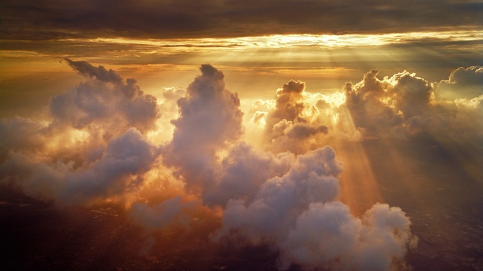 nature, sunset