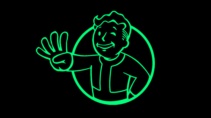 Fallout Vault Boy Winking and Waving