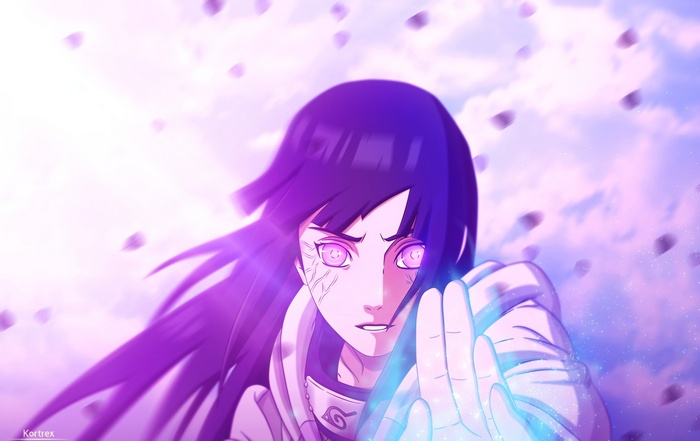Naruto Shippuuden: Hyuga Hinata using Byakugan