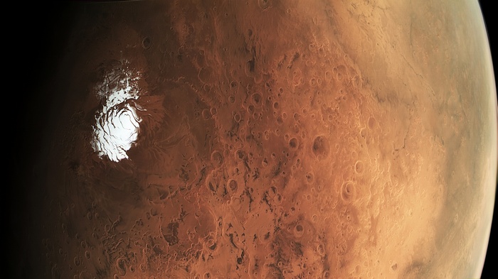 Mars seen from ESA satellite