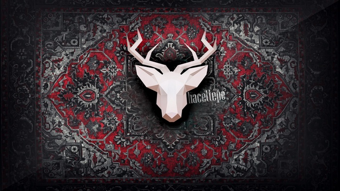 Hacettepe University Deer Logo on Persian Carpet