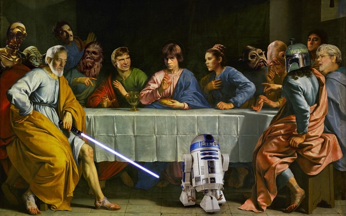 Star Wars crossover with The Last Supper painting