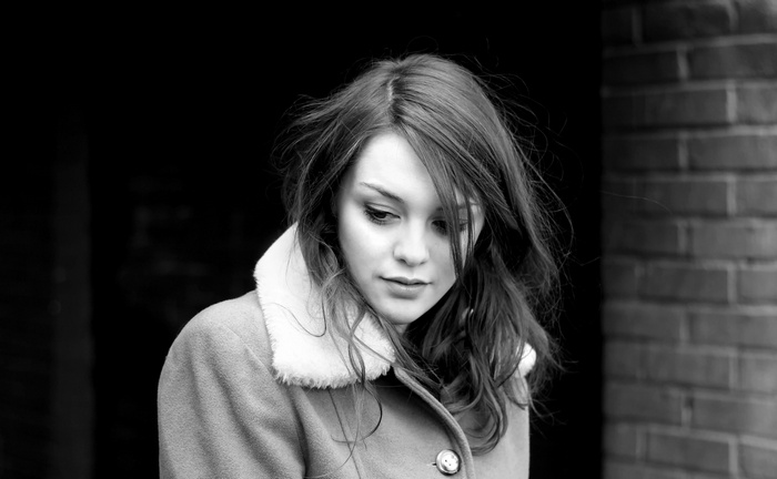 Imogen Dyer in a coat with a fur collar