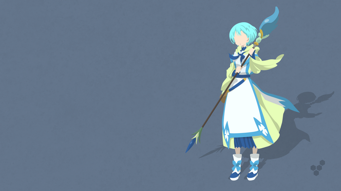 Lelei La Lelena from Gate: Jieitai Kanochi nite Kaku Tatakaeri holding a staff